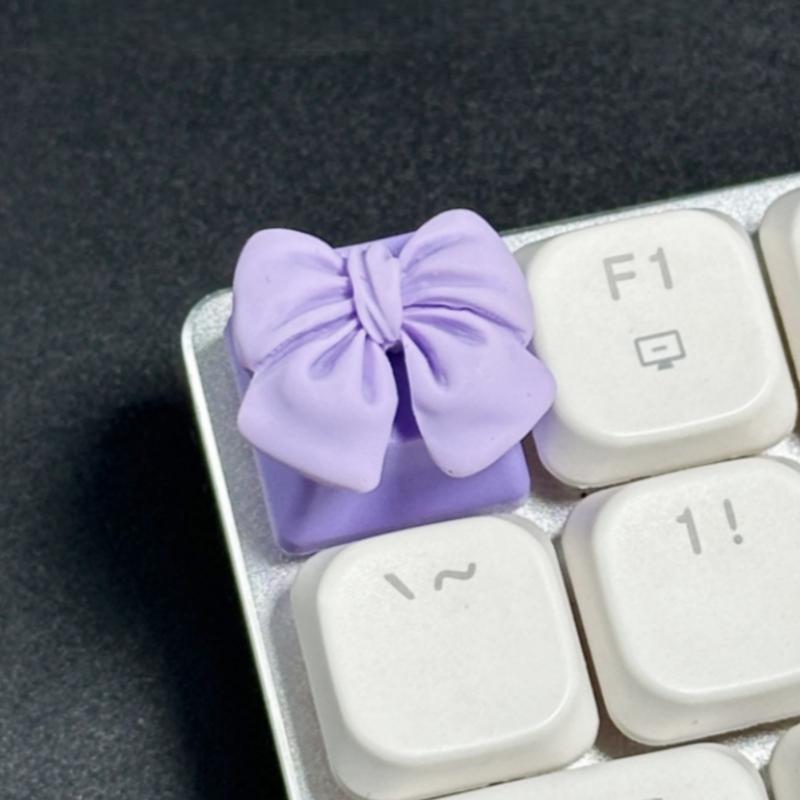 

Cute Pink 3D Bow Keycap Kawaii Gaming Accessory for Mechanical Keyboard Fits for Gamers & Typists A9