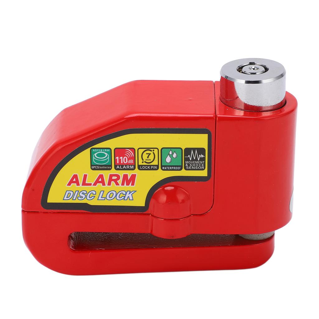 Bike Disc Brake Lock Anti Theft Electric Motorcycle Alarm Disc Lock with 110dB Alarm Sound for