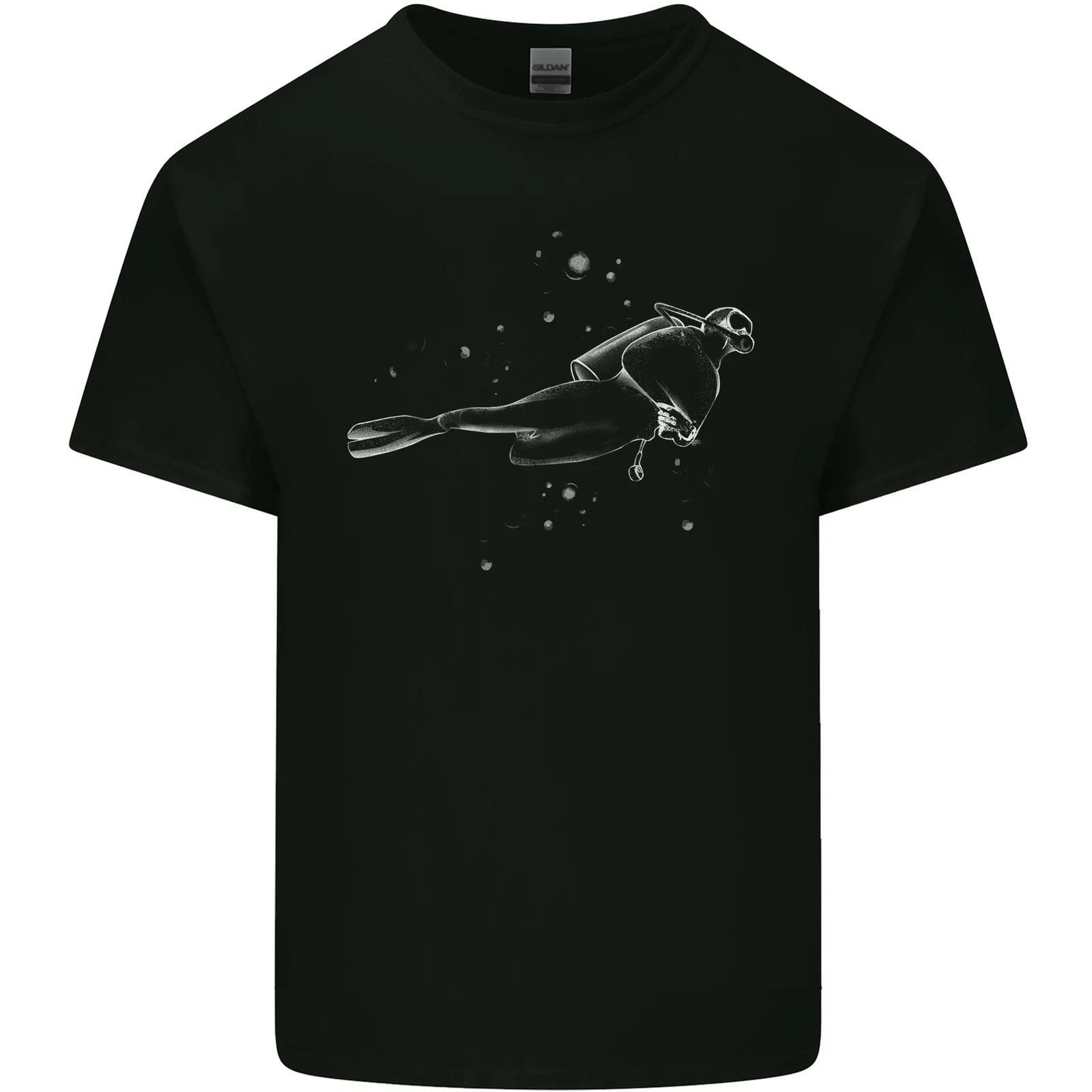 Scuba Diver Bubbles Diving Dive Kids T-Shirt Childrens S