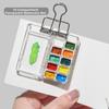 10/21 Grid Watercolor Paint Palette Mini Travel Painting Tray DIY Empty Paint Box  Artist