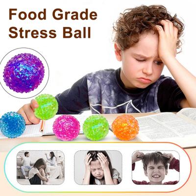 Maltose Faux Diamond Shiny Ball Soft TPR Stress Reliever Toy Slow Rise Fidget for Kids Adults Anxiety Relief Slow-Resilience Emotional Release Toy