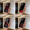 Tokyo-Red Spider Lily-Ghoul Clear Soft Silicone Phone Case forSamsung S25, S24, S21, S22, S23, S30, Ultra, S20, Plus
