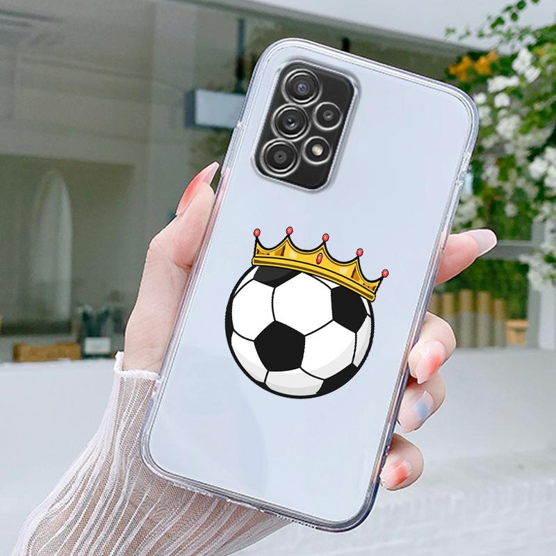 Soccer Love Champion Phone Case For Samsung A15 A13 A35 A55 A51 A71 A41 A31 A21S A05 A17 A23 A25 A33 A53 A73 5G A07 4G Cover