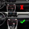 For Toyota Rav4 Rav 4      2024 Carbon Fiber Center Console Seat Heat Switch Cover Trim Interior Accessories