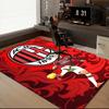 Milan Football club Printed Office Carpet Chair Cushion  Entryway Rug, Rugs for Living Room, Bedroom Christmas gifts