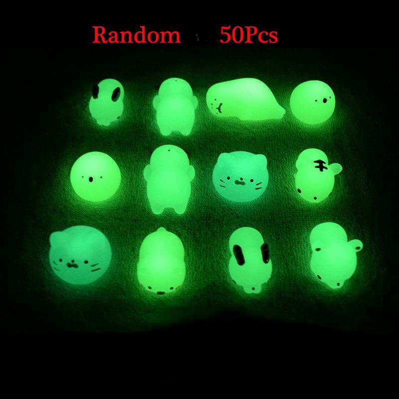 

50 шт. мягкие игрушки Kawaii Animal Pattern антистрессовый мяч светящиеся мини мягкие игрушки сжимаемая игрушка для детей подарки на день рождения