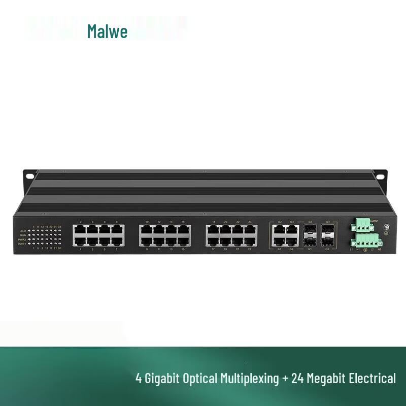 Maiwei Gigabit 28-Port Industrial Ethernet Switch