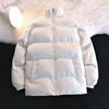 Trendy Unisex Cotton Down Jacket for Autumn/Winter - Warm, Fashionable, Loose Fit