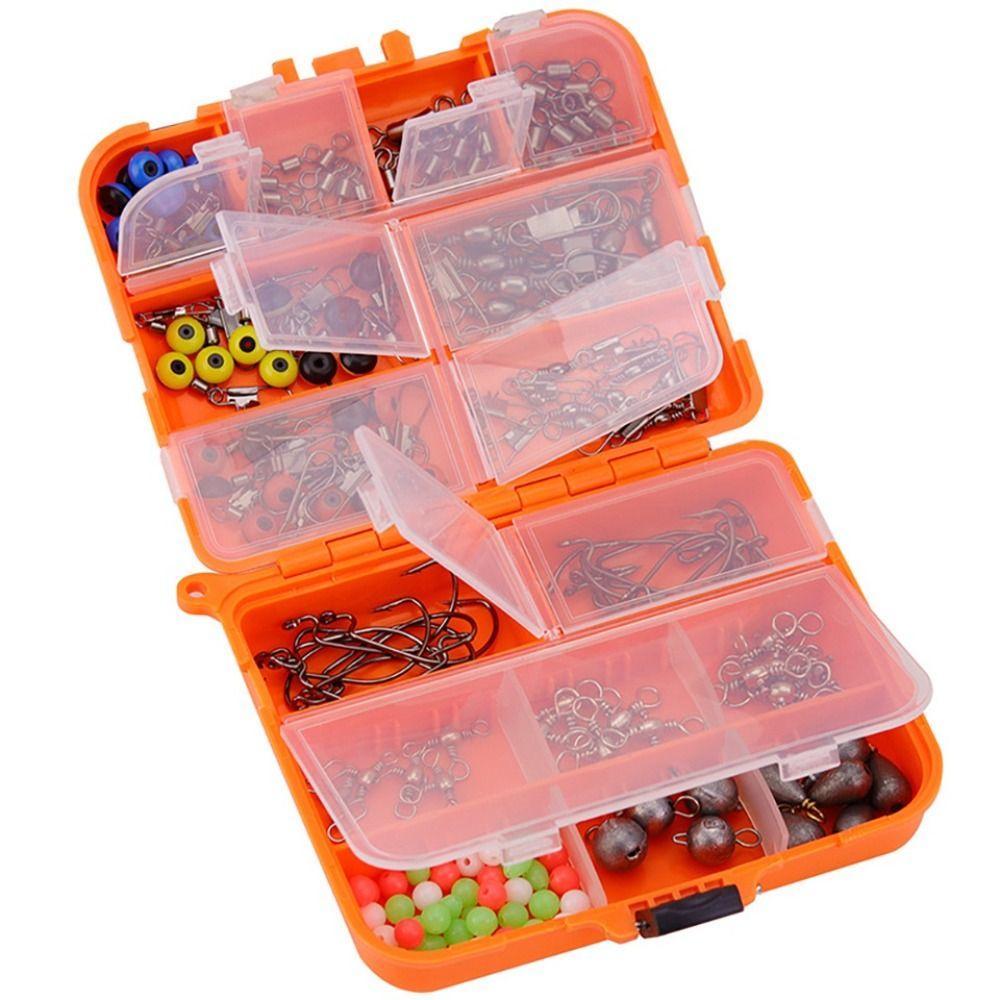 Lure Storage Box Fishing Tackles Box Swivels Clips Fishing Hooks Set Box Carp Fishing