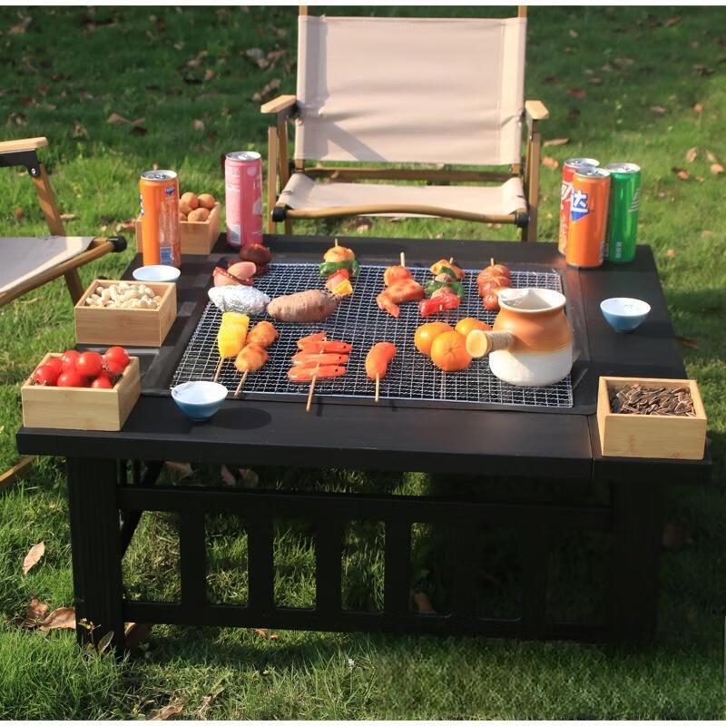 Zhishi Outdoor Multifunctional Fire Pit BBQ Table