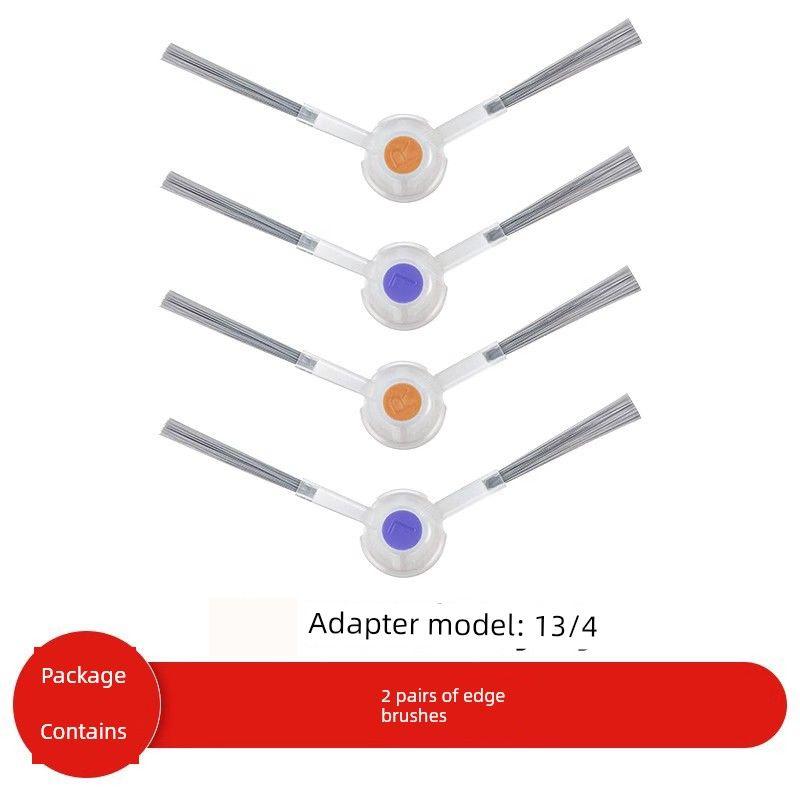 

Suitable for Cloud Whale J1/J2/J3/J4 Sweep Mop Robot Accessories Rag Generation One Or Two Side Brush Filter Screen Cleaning Solution [J3/J4/Xiaoyao] 2 Pairs of Side Brushes