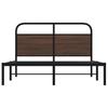 Bed Frame Without Mattress 120 X 200 Cm Brown Oak Effect