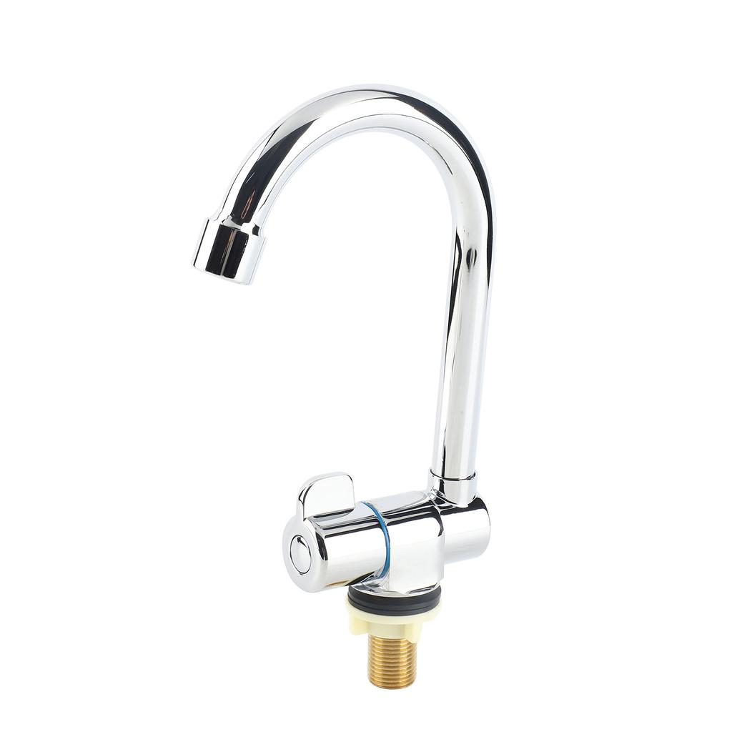 Rotating RV Faucet Deck Wall Mounted Kitchen Faucet for Recrtional Vehicle Motorhome Travel Trailer