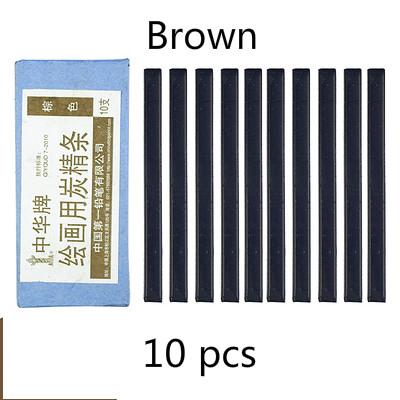 Black Charcoal Bar Brown Charcoal Water Soluble Charcoal Pencil Design Type Drawing Sketch Pencil Sketch Painting Supplies