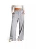 2026 Autumn/Winter Women's Solid Color Tie-Waist Wide-Leg Pants