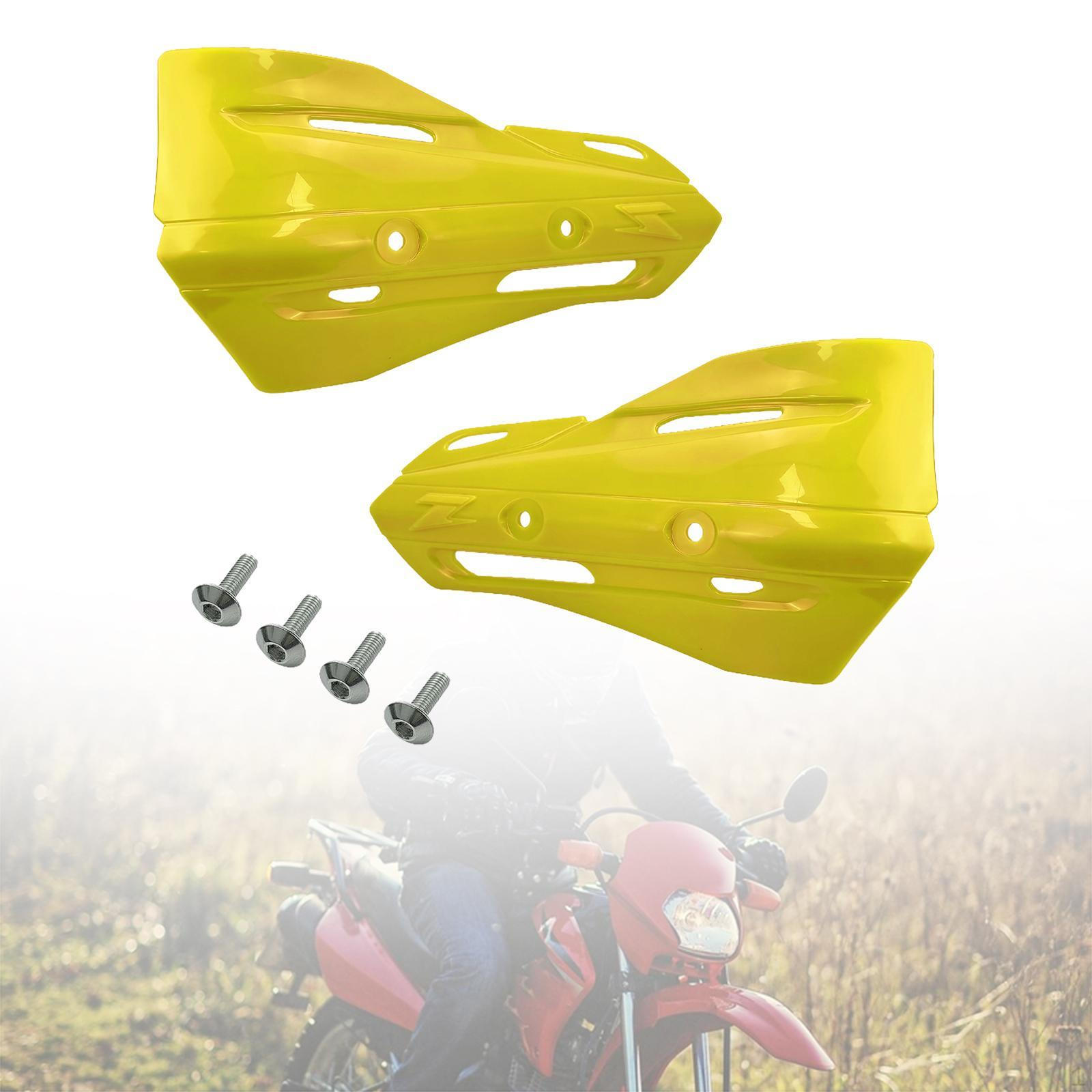 

Мотоциклетные щитки для рук, передние, левые, правые, простая установка, ветрозащитные щитки для руля жёлтый