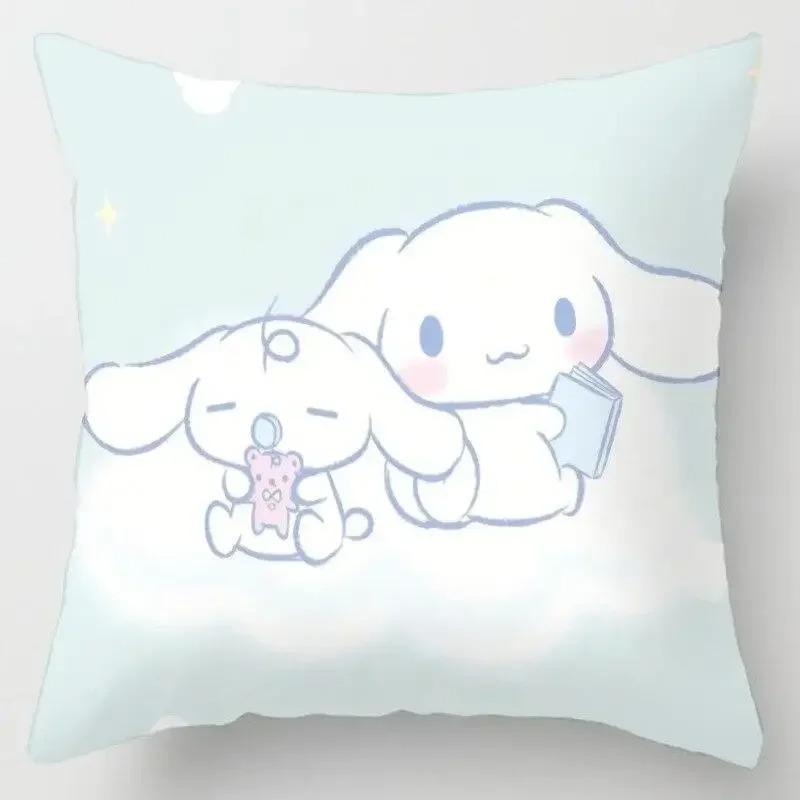 Japanese Style Cartoon Lumbar Pillow Cover Kawaii Sofa Cushion Home Decor