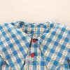 Girls' Plaid Ruffle Shirt & Jogger Denim Pants Set