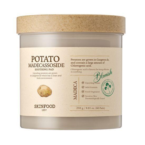 SkinFood Potato Madecassoside Soothing Pads 60 Sheets Double Promotion (Main Product + Main Product)