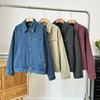 2025 Women's Summer Denim Loose Jacket with Turn-Down Collar and Zipper - Detroit Casual Style