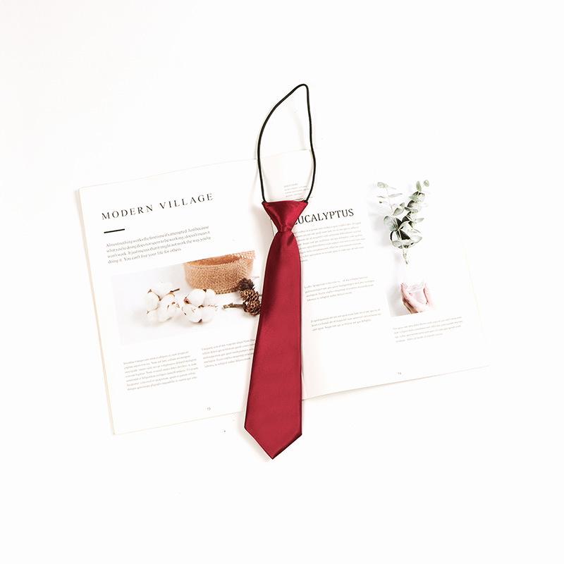 Graduation Photo Burgundy Bow Tie for Women & Men - Japanese JK Academy Style