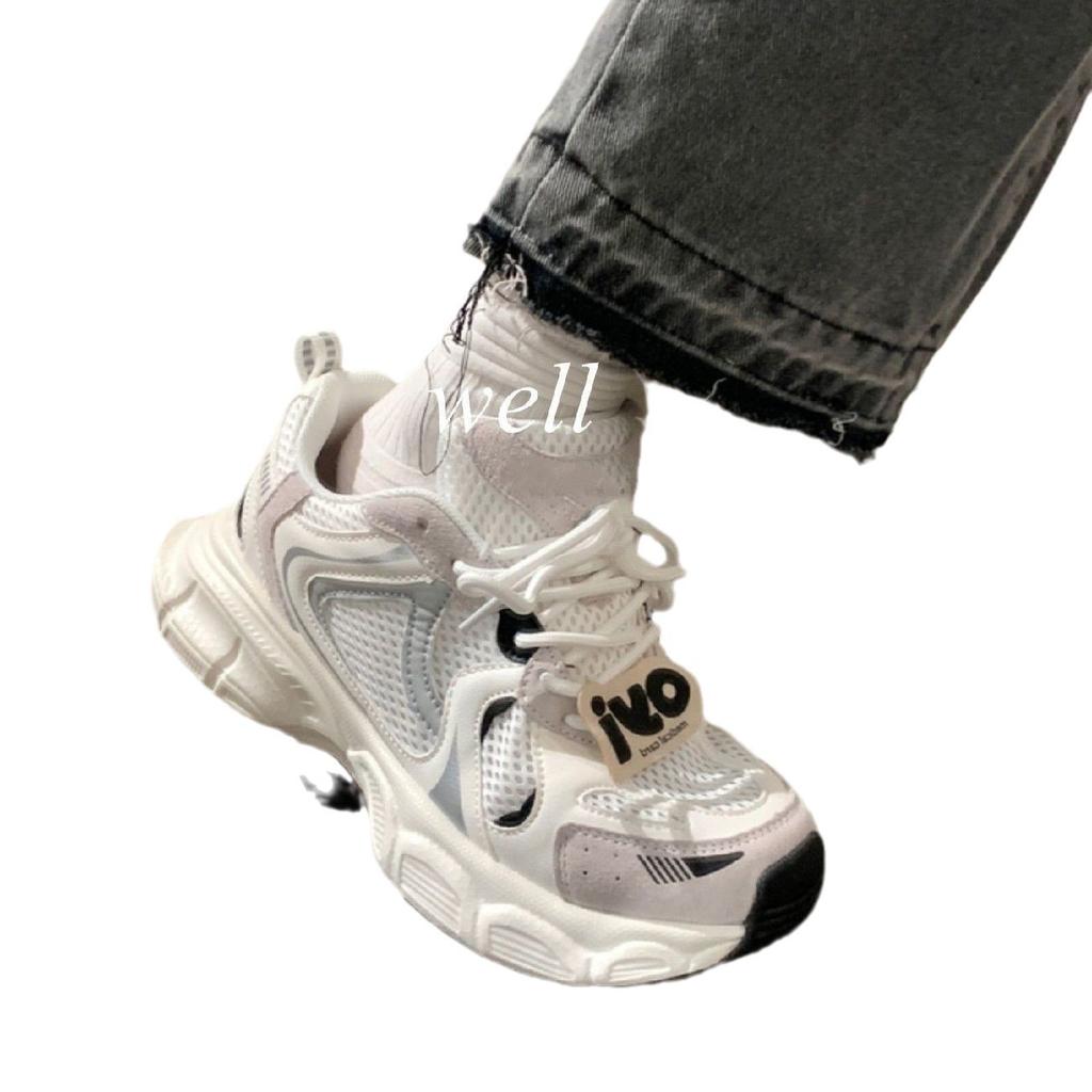 Retro mesh breathable light dad shoes girl autumn niche versatile casual shoes trendy shoes trendy girl