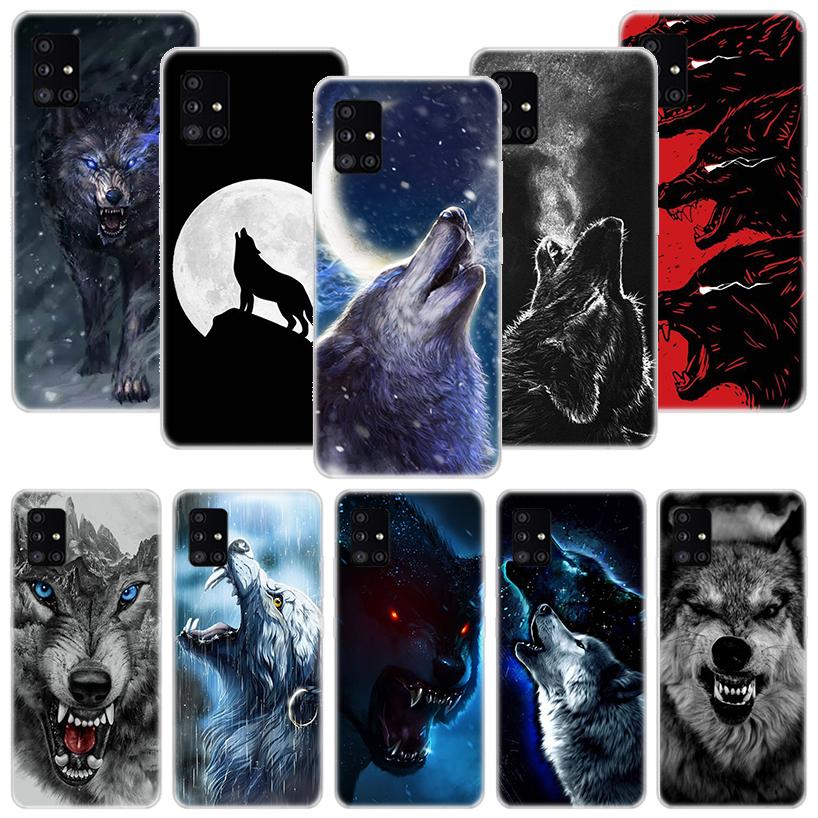 Angry Animal Wolf Fierce Phone Case For Samsung Galaxy A52 A32 A22 A12 A02S A50S A30S A51 A31 AA71 Note 20 Ultra 10 S10 Plus Gal