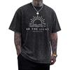 Christian Be The Light Shirts for Men Jesus God Faith Religious Bible Verse T Shirt Oversized Acid Wash Graphic Tees