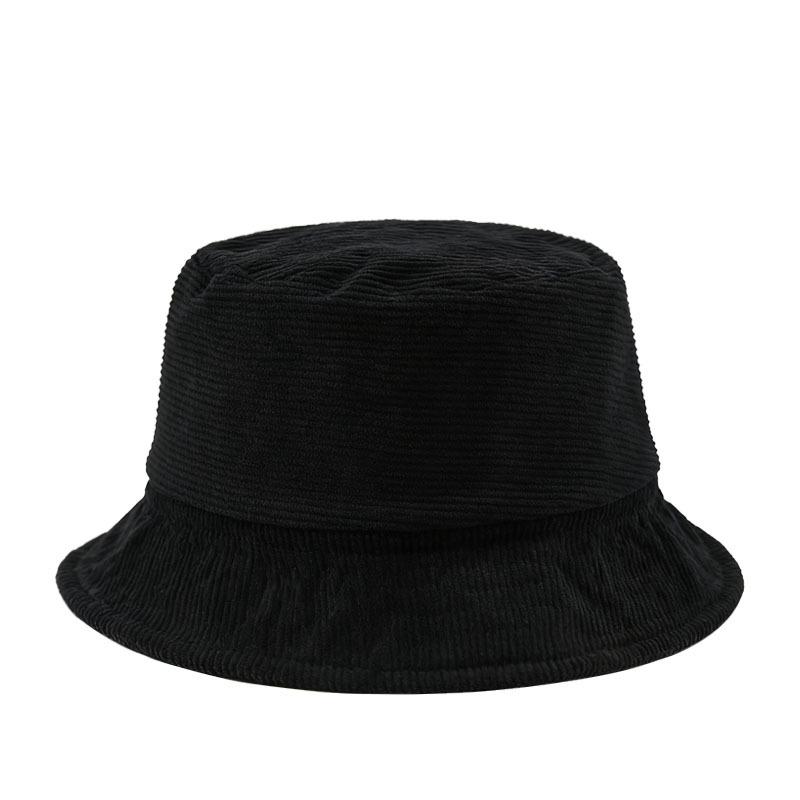 New Cross-Border Corduroy Bucket Hat Large Head Circumference Fashionable Versatile Casual Internet Celebrity Digital Sun