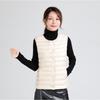 Womens Lightweight Duck Down Vest Sleeveless Puffer Gilet Warm Inner Layer Slim Fit Short Coat