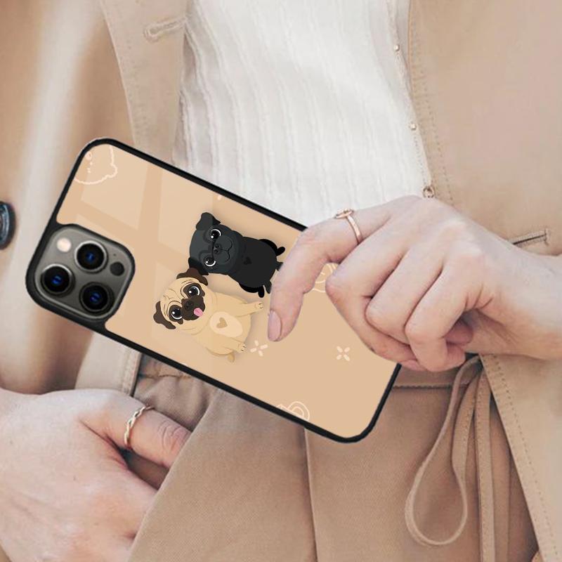 

Cute Pug Dog Magnetic Phone Case For APPLE iPhone 17 Air 16 14 13 12 Pro Max 15 Plus Wireless Charge With MagSafe Cover iPhone 14