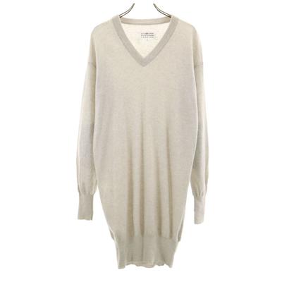 Made in Italy Maglia a maniche lunghe con scollo a V intera S Donna Usato