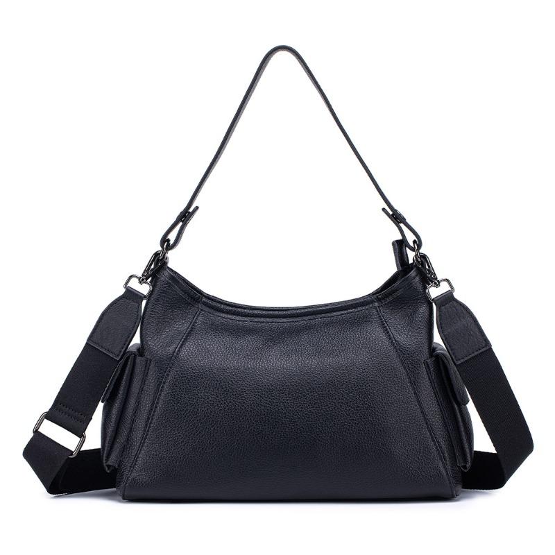 

The first layer of cowhide casual versatile women s bag large-capacity new shoulder underarm messenger bag genuine leather women s mother bag чёрный
