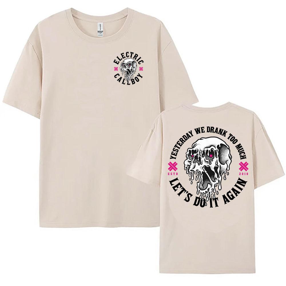 Let's Do It Again Shirt ELECTRIC CALLBOY Band T-shirt Unisex Streetwear Short Sleeve Cotton Women Tshirts Graphic Tops