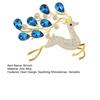 Women Brooch Small Deer Design Stable Pin with Rhinestone Inlay Dazzling Sweater Suit Coat Dress Badge Outfit Accessory