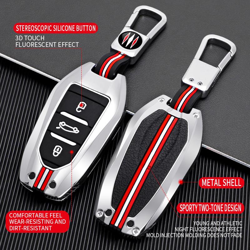 Car Key Case Cover Shell Fob for Peugeot 2008 3008 4008 5008 308 408 508 Citroen C1 C2 C4 C6 C3-XR Picasso Grand DS3 DS5Keychian