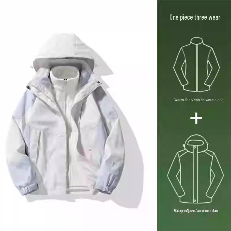 NASA 2024 Men's & Women's Petite Windproof Windbreaker - Stylish Autumn/Winter Jacket for Outdoor Mountaineering