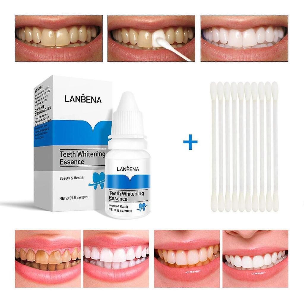 10ml Teeth Whitening Essence Remove Stains and Yellow Spots Teeth Liquid Oral Health Care for Men Women