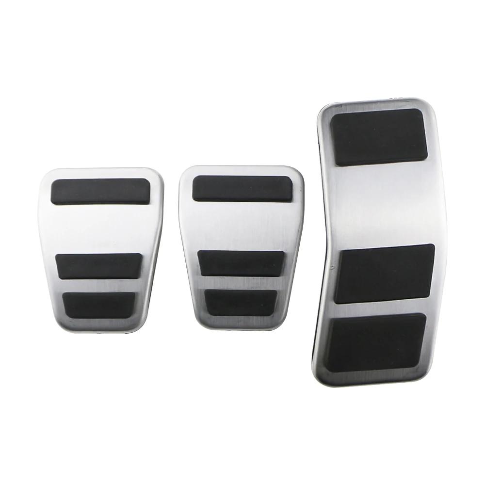 Car Pedals for Ford Fiesta Mk7 2007 2008 2009 2010 2011 2012 Gas Fuel Brake Clutch Pedal Cover Pads Stainless Steel Accessories
