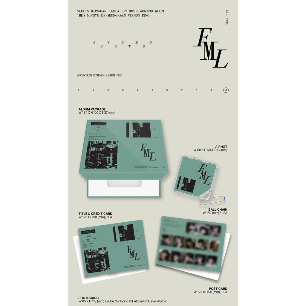 Seventeen 10th Mini Album : FML [KiT ver.][Renewal]