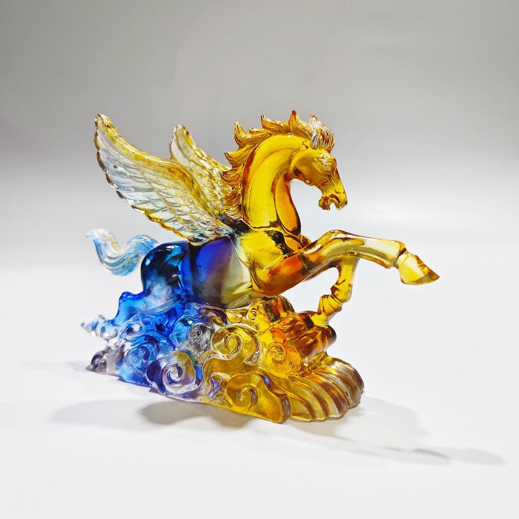 Glass Horse Ornament - Soaring To Success: Craft Decoration