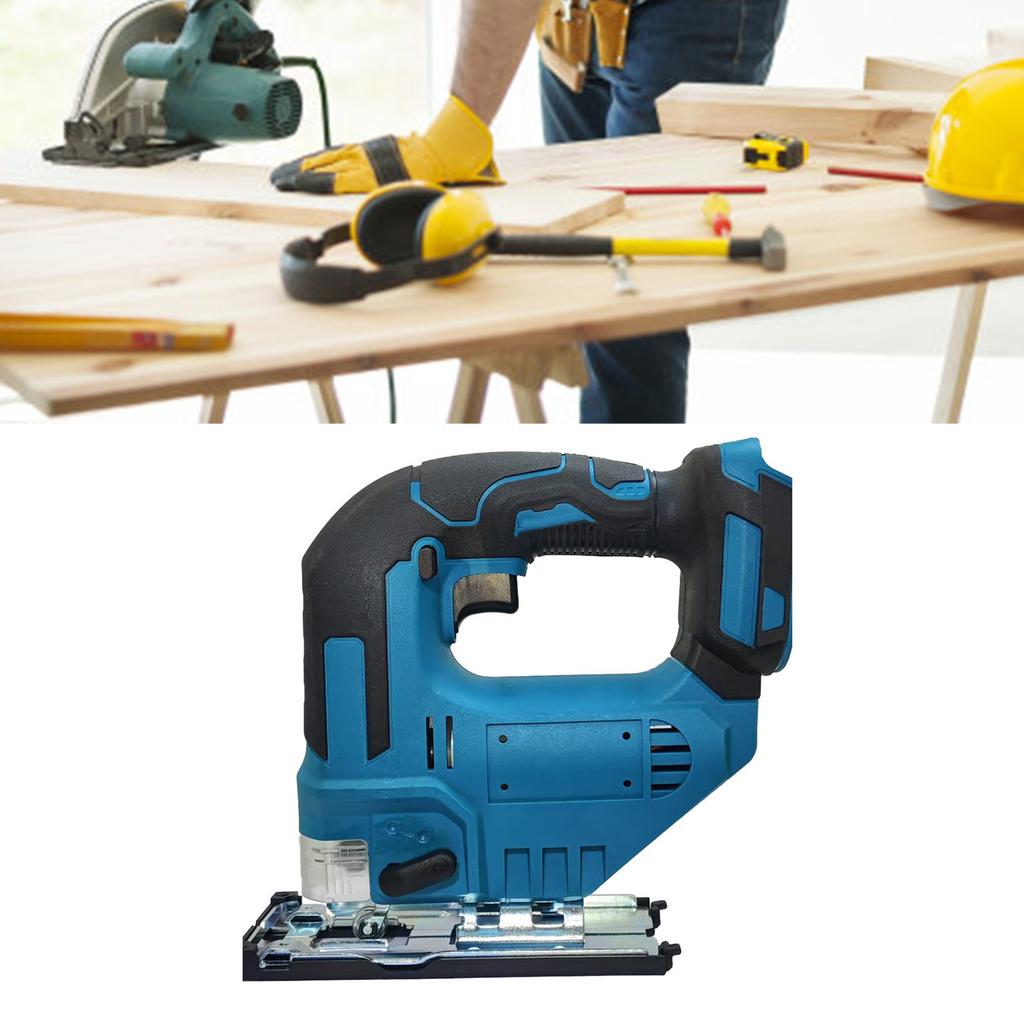 High Performances Cordless Electric Jigsaw Suitable for 21V Battery (Not Included) Bare Tool Only Woodworking Cutter