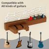 Guitar Wall Mount Stand with LED Lights - Solid Wood & Acrylic USB-Powered Guitar Accessories - Gift for Men, Guitar Players, Music Lovers