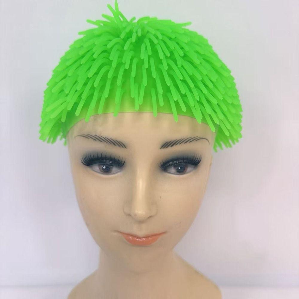Portable Spiky Ball Prank Hat Soft Colorful Headgear Unique Funny Headwear Halloween Party