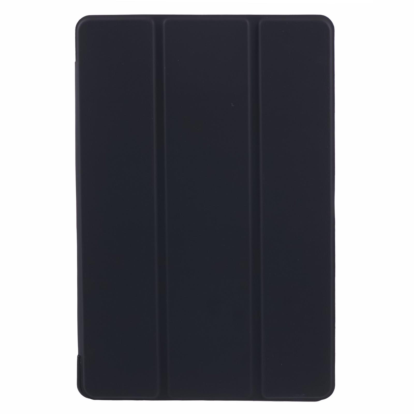 

For Samsung Galaxy Tab A9 Tri-fold Stand Cover PU Leather Honeycomb Texture Tablet Case Dark Green