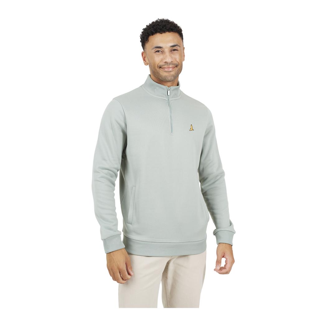 Brave Soul Mens Quarter Zip Sweatshirt