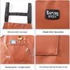 Waterproof PU Leather Kitchen Apron - Oil-Proof and Wash-Free for Home, Restaurant, or Catering Use (Unisex)