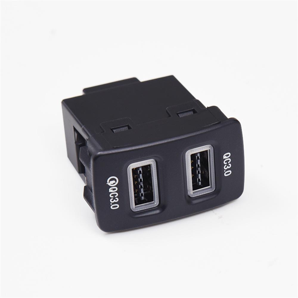 18W Car Charger Dual-USB QC3.0 Fast Charging For Honda Fit CITY CIVIC