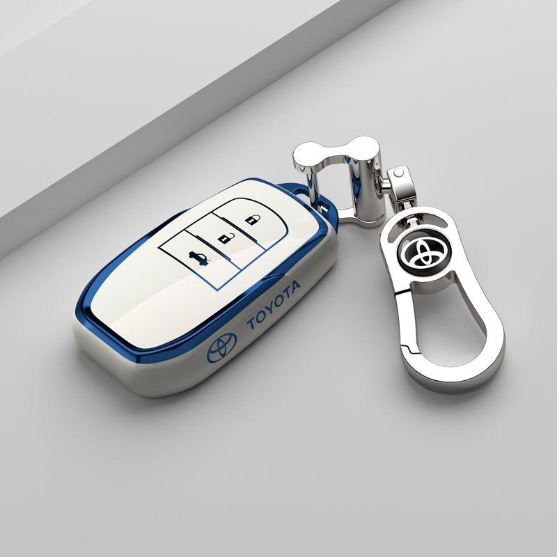 For Toyota Land Cruiser 200 Prado Crown TLK200 Yaris Cross Hilux Innova Rav4 Fortuner TPU Car Key Case Cover Key Protected Shell