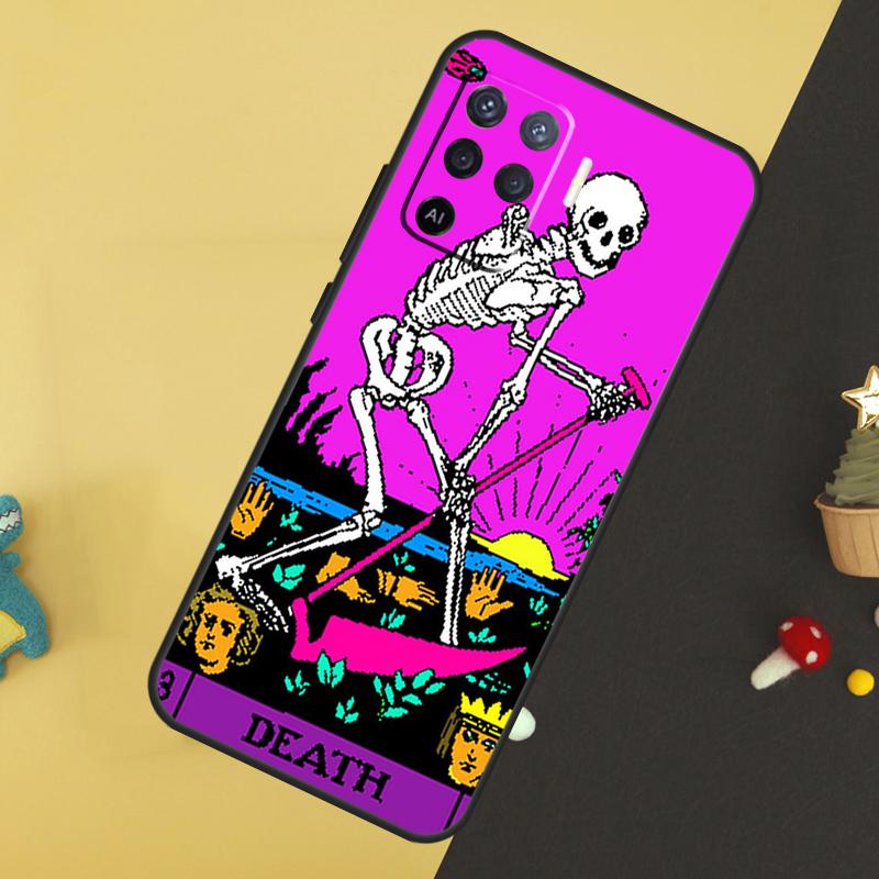 moon Tarot Mystery totem Case For Oppo A58 A78 A98 A18 A38 A74 A94 A54 A15 A17 A57 A6 A5 Pro A16 A76 A96 A40 A60 A80